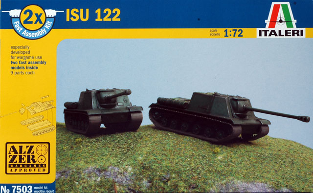 САУ  ISU-122 (2 FAST ASSEMBLY MODELS) (1:72)